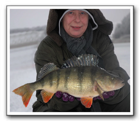 Birthe Andreasen med storaborre på 1610 gr.